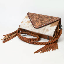 Load image into Gallery viewer, Old Frontier Hand Tooled Leather Crossbody Purse
