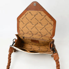 Load image into Gallery viewer, Old Frontier Hand Tooled Leather Crossbody Purse
