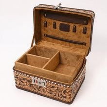 Load image into Gallery viewer, High Desert Hand Tooled Leather Jewelry Box
