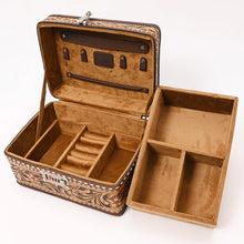 Load image into Gallery viewer, High Desert Hand Tooled Leather Jewelry Box
