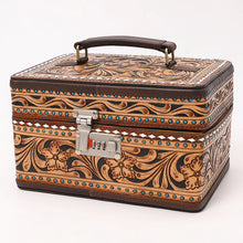 Load image into Gallery viewer, High Desert Hand Tooled Leather Jewelry Box
