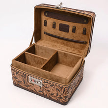 Load image into Gallery viewer, Copper Ridge Hand Tooled Leather Jewelry Box
