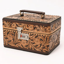 Load image into Gallery viewer, Copper Ridge Hand Tooled Leather Jewelry Box
