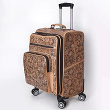 Load image into Gallery viewer, Coventry Hand Tooled Leather Suitcase
