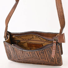 Load image into Gallery viewer, Rodeo Queen Hand Tooled Leather Crossbody Purse
