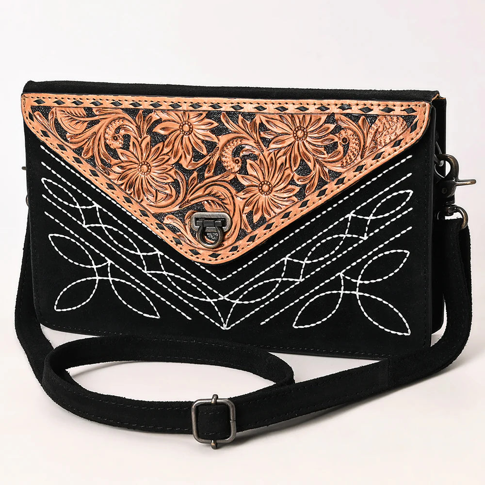 The Bailey Suede Leather Crossbody Purse