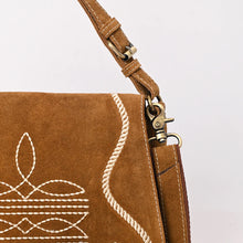 Load image into Gallery viewer, The Loretta Suede Boot Stitch Crossbody Purse
