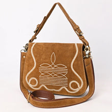 Load image into Gallery viewer, The Loretta Suede Boot Stitch Crossbody Purse
