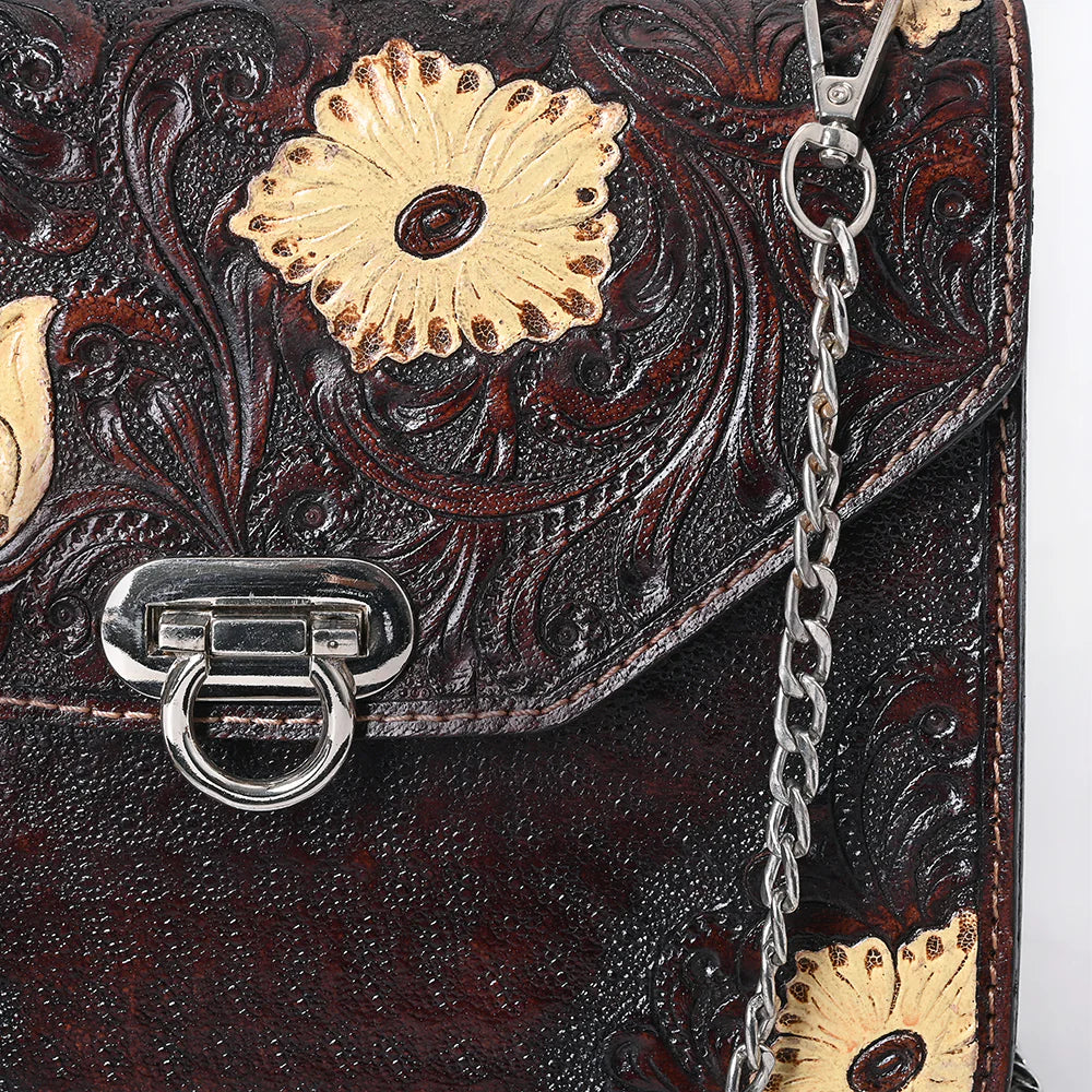 Riverbend Leather Crossbody Purse