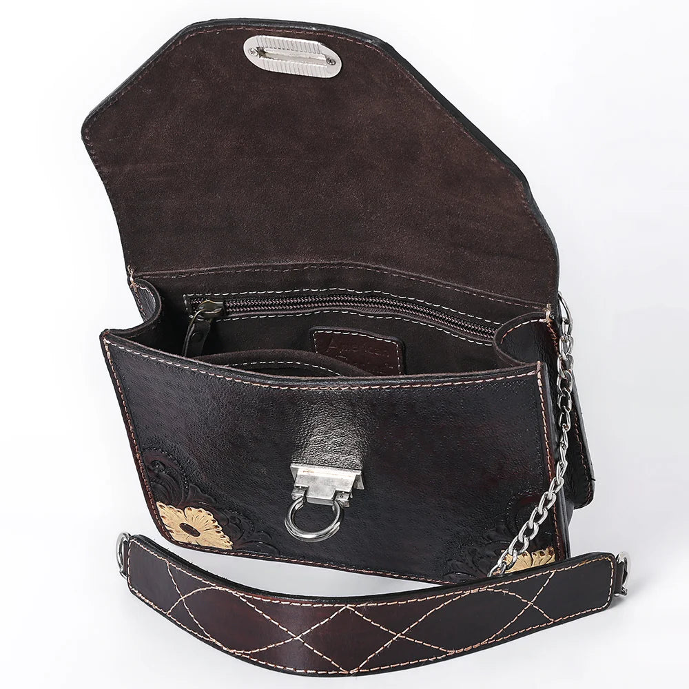 Riverbend Leather Crossbody Purse