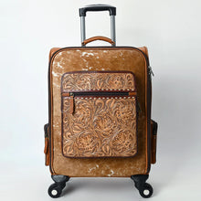 Load image into Gallery viewer, Newcastle Hand Tooled Leather Suitcase
