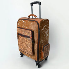 Load image into Gallery viewer, Newcastle Hand Tooled Leather Suitcase
