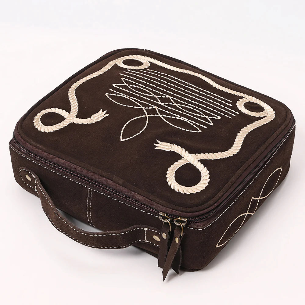 Laredo Suede Leather Jewelry Case