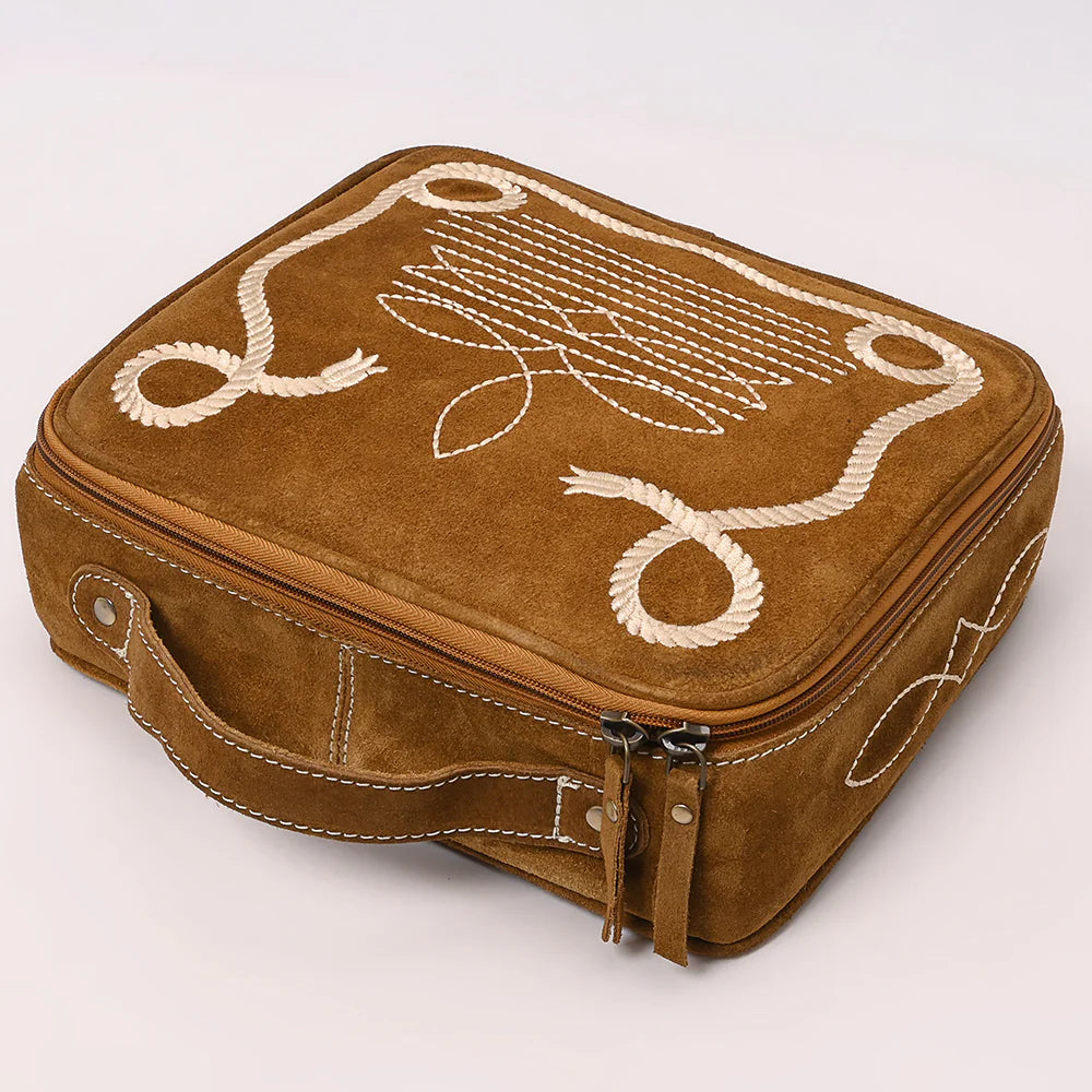 Laredo Suede Leather Jewelry Case