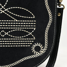 Load image into Gallery viewer, The Patsy Suede Boot Stitch Crossbody Purse
