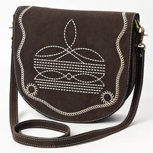 Load image into Gallery viewer, The Patsy Suede Boot Stitch Crossbody Purse
