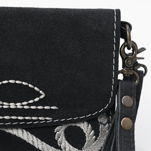 Load image into Gallery viewer, The Mae Suede Boot Stitch Crossbody Wallet
