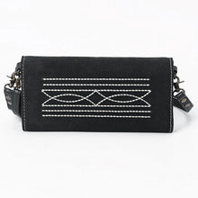 Load image into Gallery viewer, The Mae Suede Boot Stitch Crossbody Wallet
