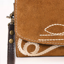 Load image into Gallery viewer, The Mae Suede Boot Stitch Crossbody Wallet
