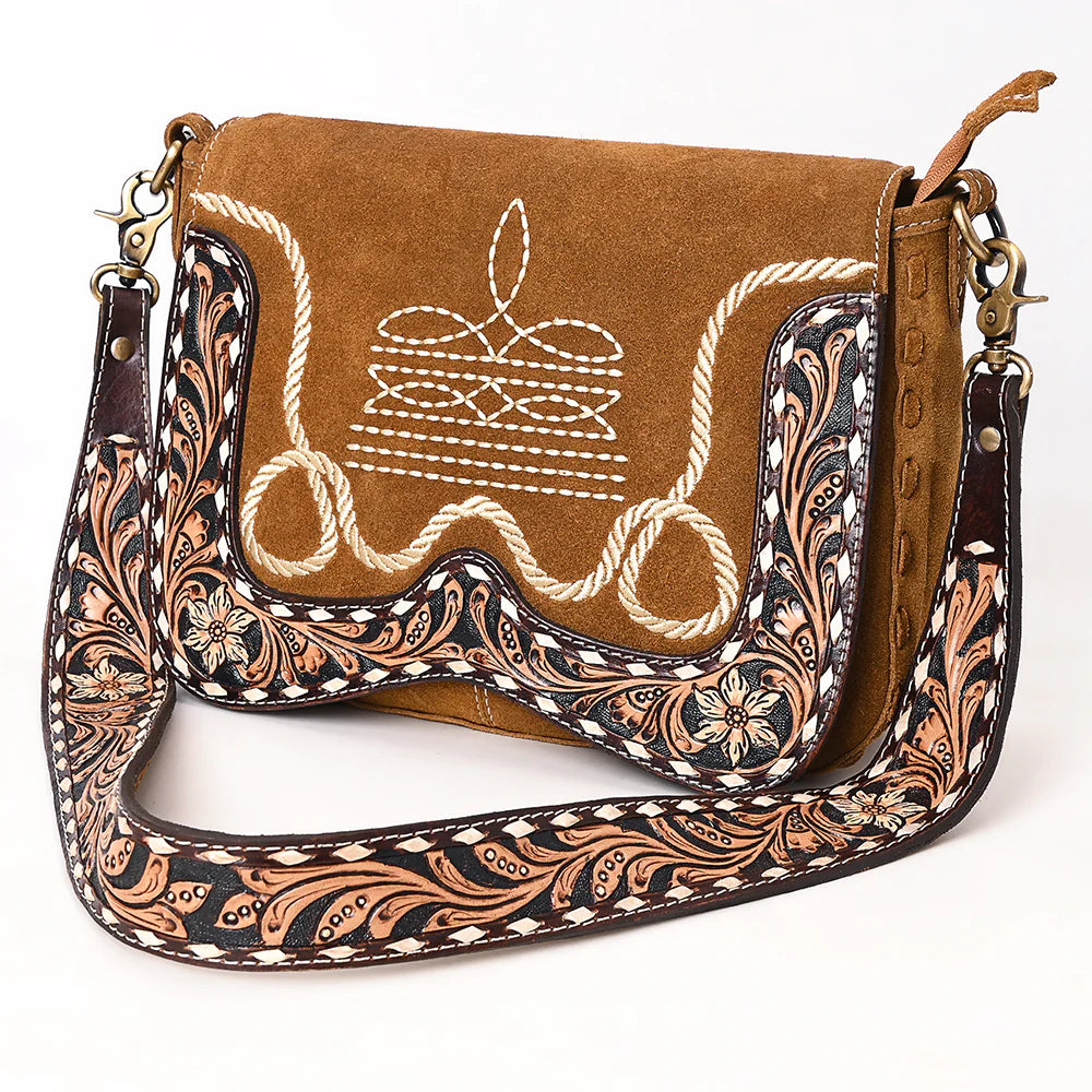 The Abilene Suede Leather Purse