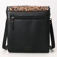 Load image into Gallery viewer, Saddlebag Chic Hand Tooled Leather Crossbody Purse
