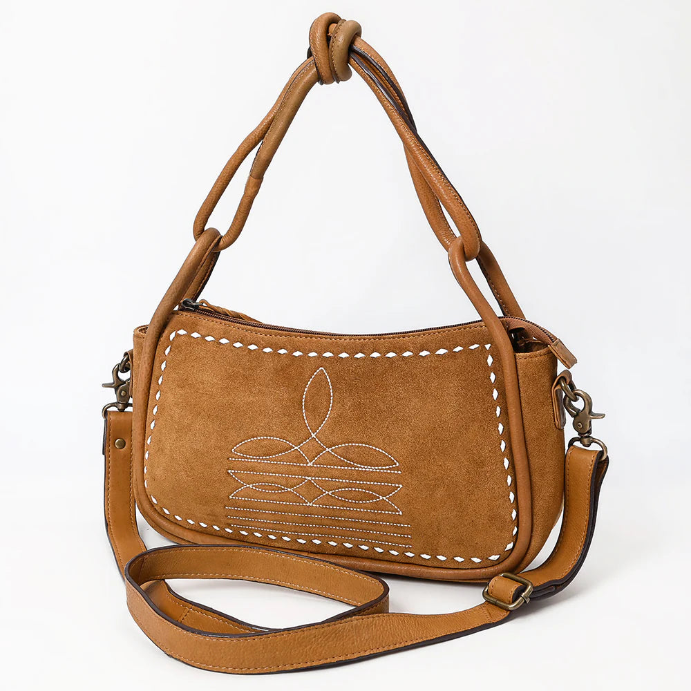 The Charlie Suede Leather Crossbody Purse