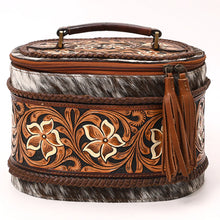 Load image into Gallery viewer, Leather Lasso Hand Tooled Leather Jewelry Box
