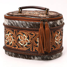 Load image into Gallery viewer, Leather Lasso Hand Tooled Leather Jewelry Box
