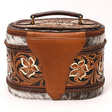 Load image into Gallery viewer, Leather Lasso Hand Tooled Leather Jewelry Box
