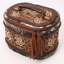 Load image into Gallery viewer, Leather Lasso Hand Tooled Leather Jewelry Box
