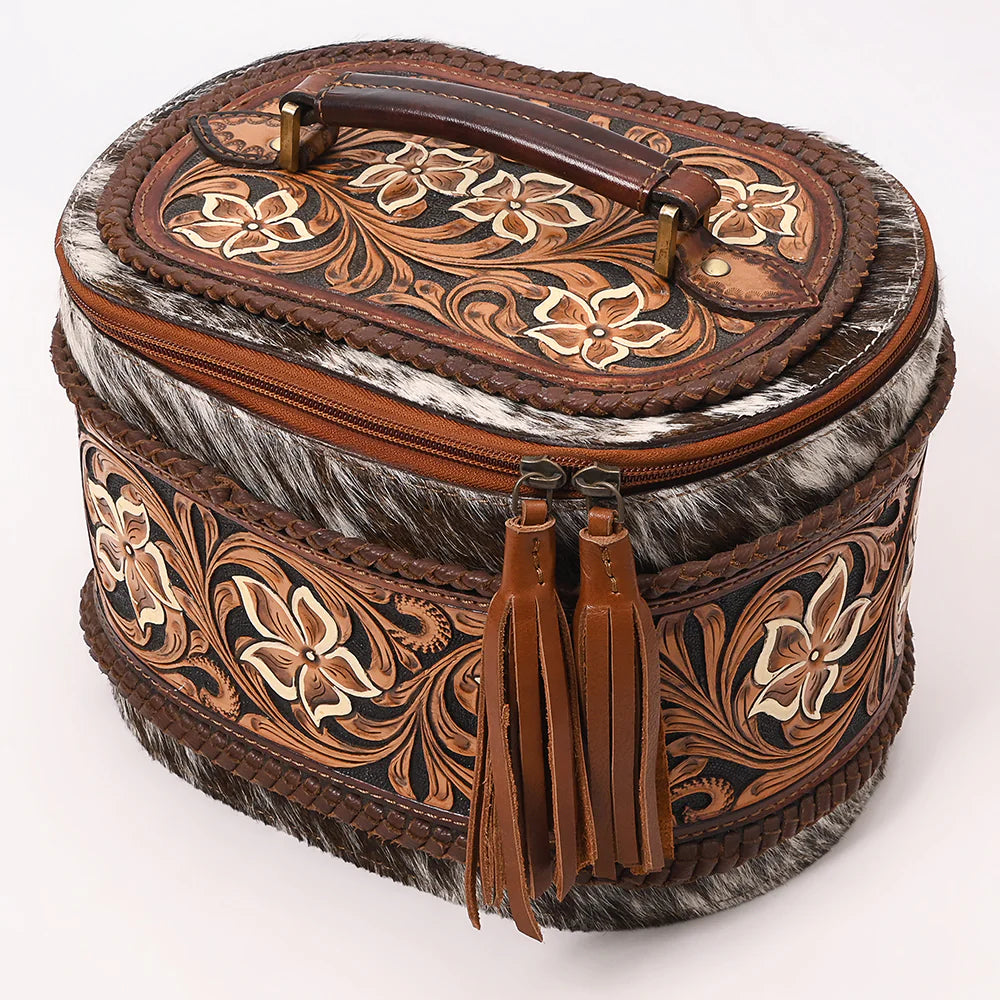 Leather Lasso Hand Tooled Leather Jewelry Box