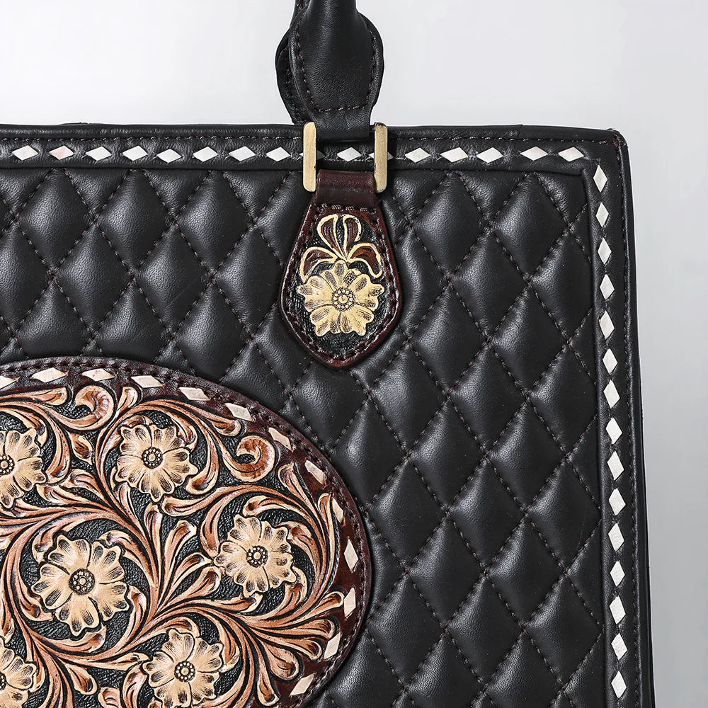 EverGrace Hand Tooled Leather Shoulder Bag