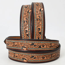 Load image into Gallery viewer, Dottie&#39;s Hand Tooled Leather Belt
