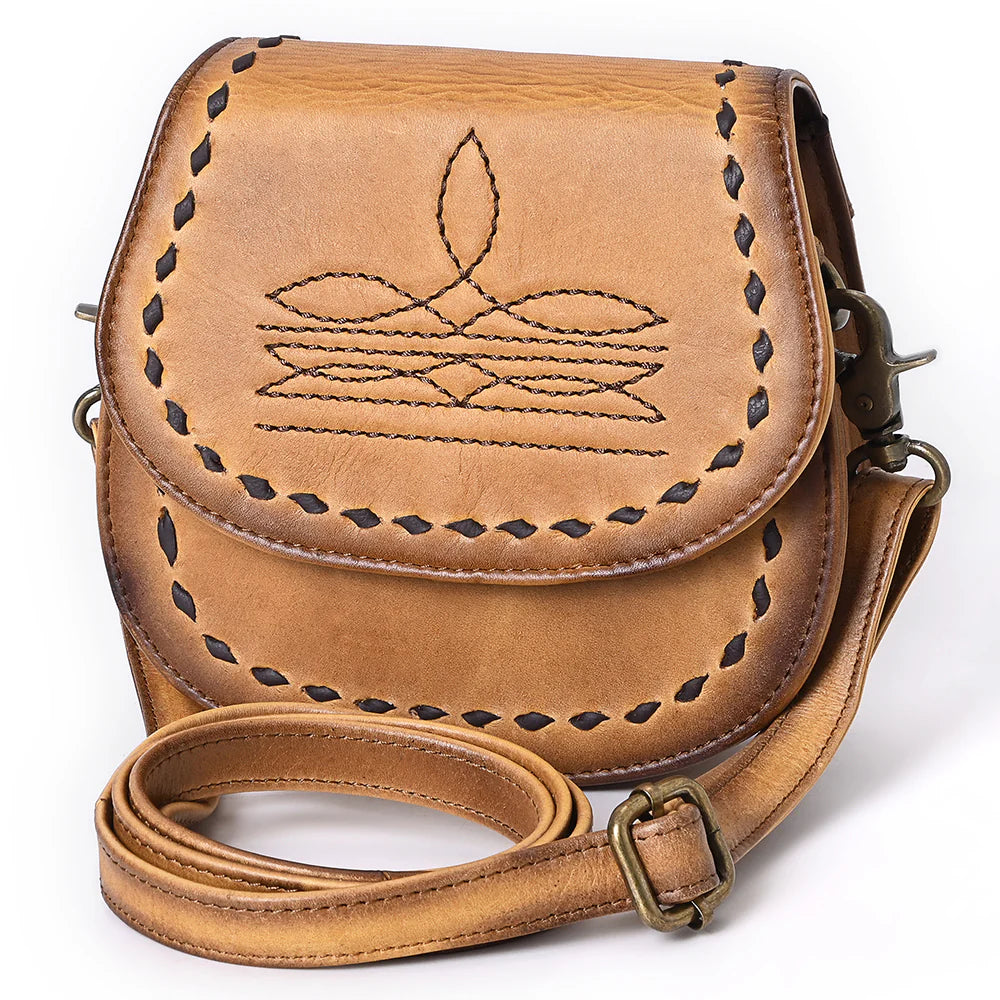 Dirt Road Leather Crossbody Purse