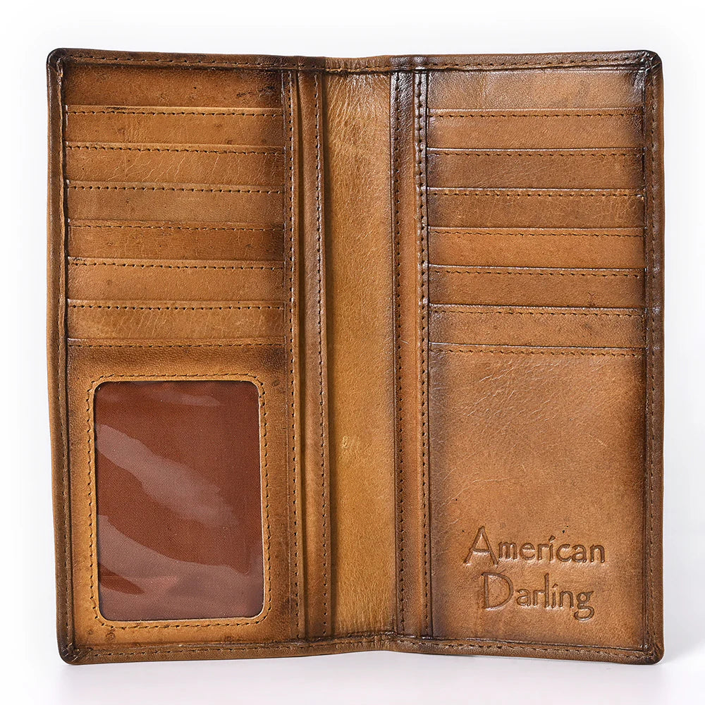 Western Boot Stitch Leather Wallet