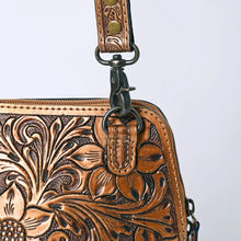 Load image into Gallery viewer, Golden Ranch Hand Tooled Leather Crossbody Purse
