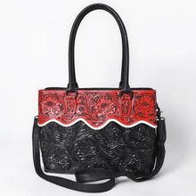 Load image into Gallery viewer, Red Horizon Hand Tooled Leather Purse
