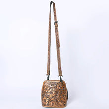 Load image into Gallery viewer, Golden Ranch Hand Tooled Leather Crossbody Purse
