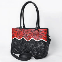 Load image into Gallery viewer, Red Horizon Hand Tooled Leather Purse
