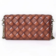 Load image into Gallery viewer, Western Woven Quilted Leather Crossbody Wallet
