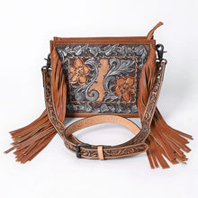 Load image into Gallery viewer, Antique Beauty Hand Tooled Leather Crossbody Purse
