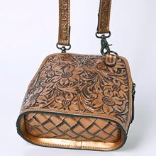 Load image into Gallery viewer, Golden Ranch Hand Tooled Leather Crossbody Purse
