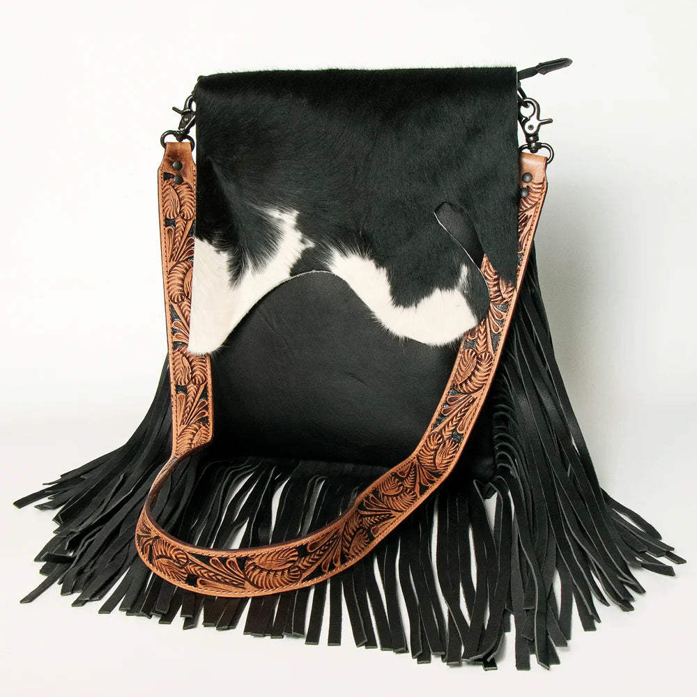 Carmel Beach Western Leather Crossbody Purse