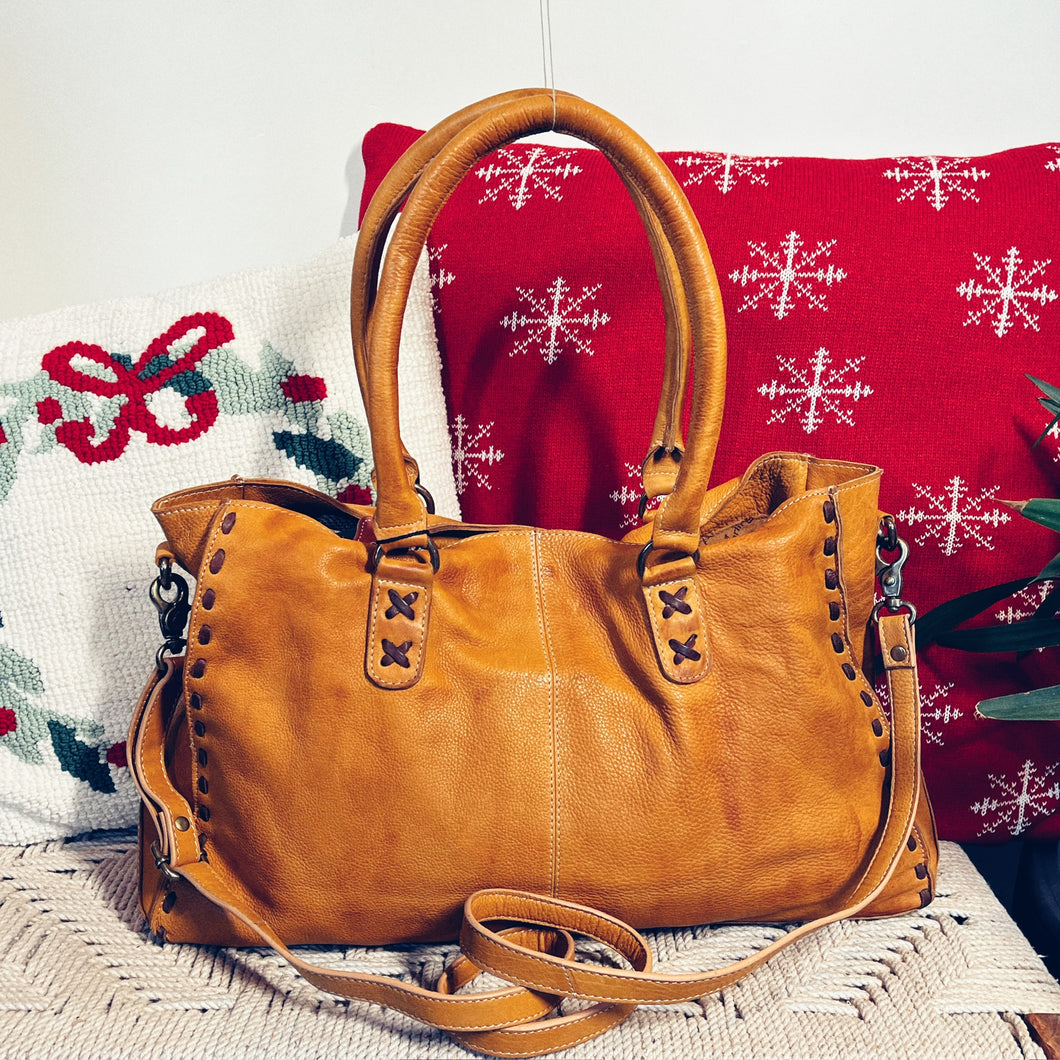 Standing Rock Leather Crossbody Purse