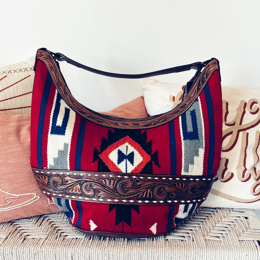 Sante Fe Western Leather Hobo Purse