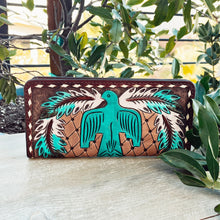 Load image into Gallery viewer, Cave Lake Hand Tooled Leather Wallet
