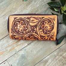 Load image into Gallery viewer, Ponderosa Basin Hand Tooled Leather Wallet
