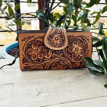 Load image into Gallery viewer, Ponderosa Basin Hand Tooled Leather Wallet
