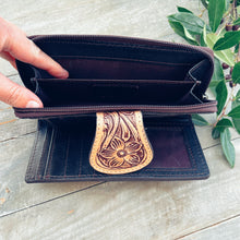 Load image into Gallery viewer, Ponderosa Basin Hand Tooled Leather Wallet
