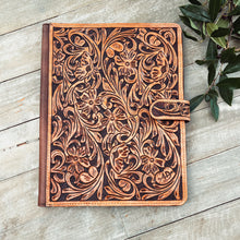 Load image into Gallery viewer, Eureka Springs Leather Notebook Portfolio
